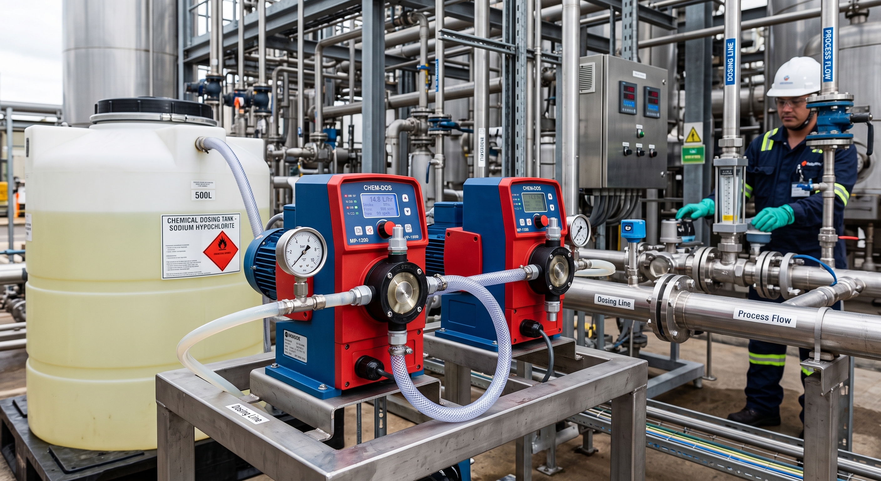 Metering and dosing pumps